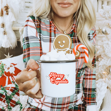 Load image into Gallery viewer, Merry Crystals Enamel Mug red