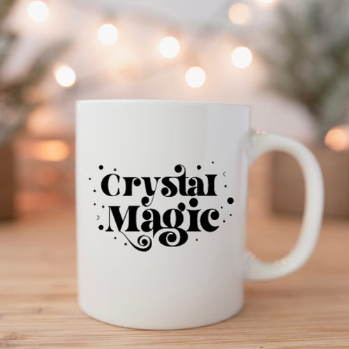 Crystal Magic White glossy mug