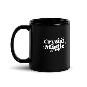 Crystal Magic Black Glossy Mug