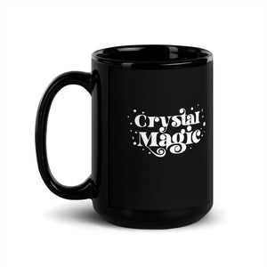 Crystal Magic Black Glossy Mug