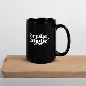 Crystal Magic Black Glossy Mug