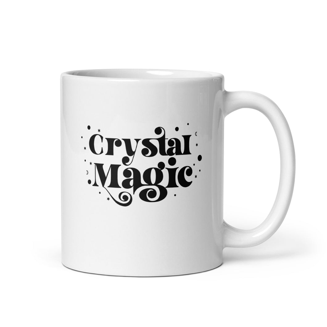 Crystal Magic White glossy mug