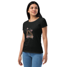 Load image into Gallery viewer, Women’s Blooming logo fitted t-shirt